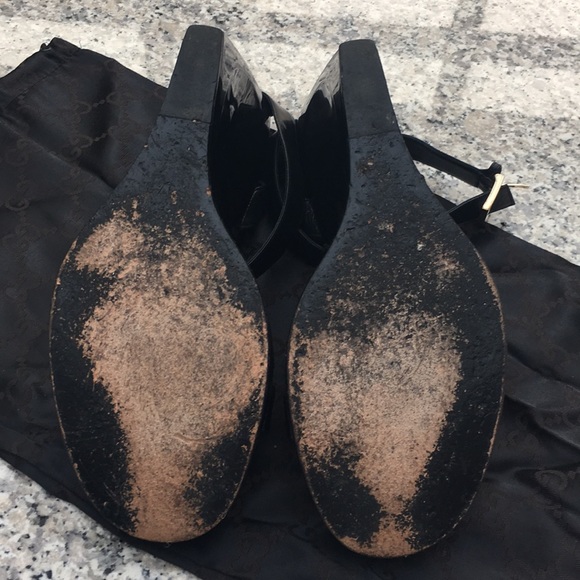 Gucci ankle strap platforms in black - Picture 2 of 8